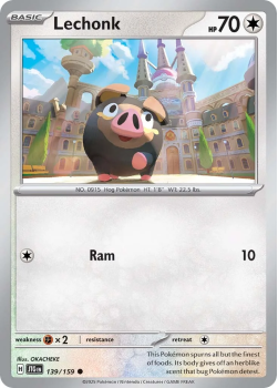 Lechonk single card from Pokemon 