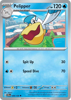 Pelipper single card from Pokemon