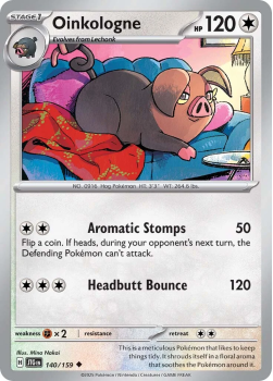 Oinkologne single card from Pokemon 