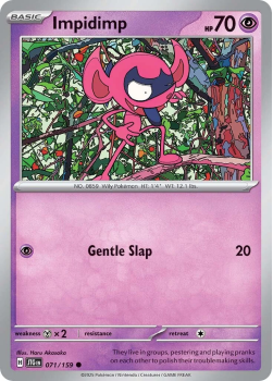 Impidimp single card from Pokemon