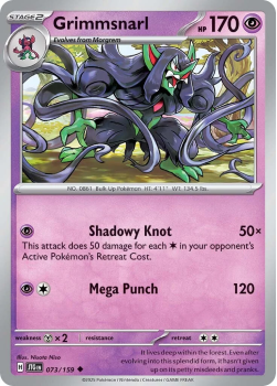 Grimmsnarl single card from Pokemon 
