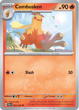 Combusken single card from Pokemon 
