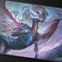 Ultra Pro Tarkir Dragonstorm Black Stitched Playmat Jeskai - Image 2