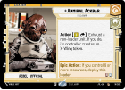 Admiral Ackbar : 016/262 JUMP TO LIGHTSPEED - Star Wars Unlimited Single Card