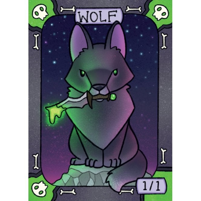 Tokens for MTG - Wolf 1/1 | Chaos Cards Tokens for MTG - Wolf 1/1 | Chaos Cards
