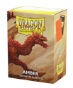 Dragon Shield Amber - Matte Standard Sleeves (100 Sleeves)