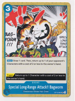 Special LongRange Attack!! Bagworm single card from One Piece