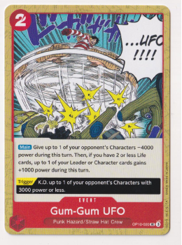 GumGum UFO single card from One Piece