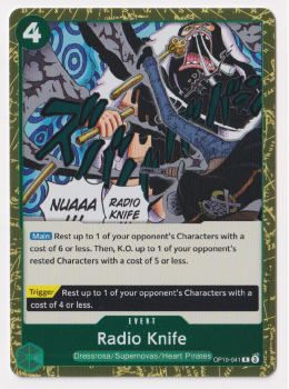 Radio Knife single card from One Piece