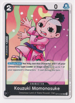 Kouzuke Momonosuke single card from One Piece