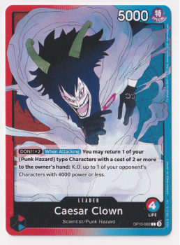 Caesar Clown single card from One Piece