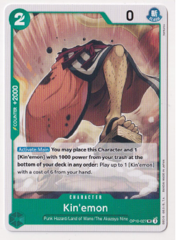 Kinemon single card from One Piece