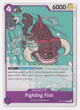 Fighting Fish single card from One Piece
