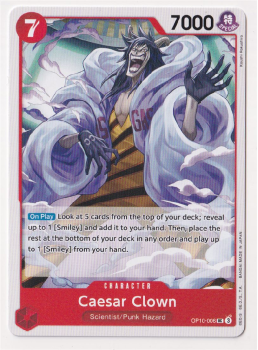 Caesar Clown single card from One Piece