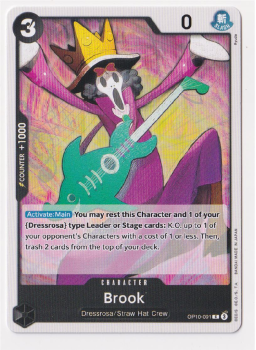 Brook single card from One Piece