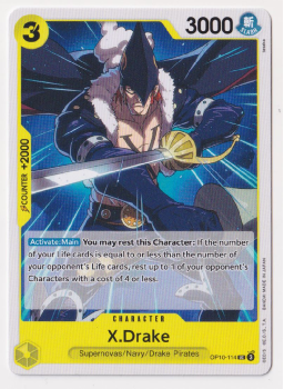 X.Drake single card from One Piece