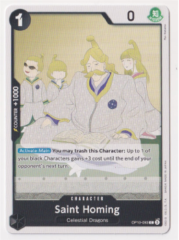 Saint Homing single card from One Piece
