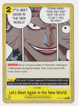 Lets Meet Again in the New World single card from One Piece
