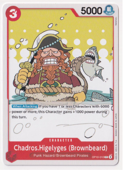 Chadros.Higelyes (Brownbeard) single card from One Piece
