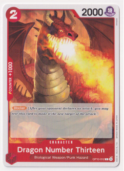 Dragon Number Thirteen single card from One Piece