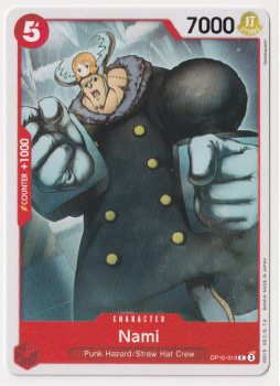 Nami single card from One Piece