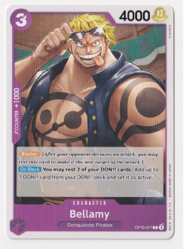 Bellamy single card from One Piece