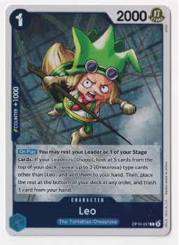 Leo single card from One Piece