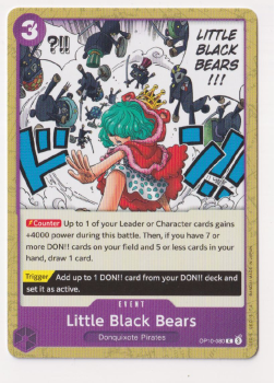 Little Black Bears single card from One Piece