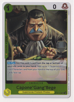 CaponeGangBege single card from One Piece