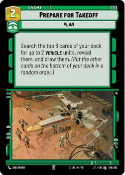 Prepare for Takeoff single card from Star Wars Unlimited