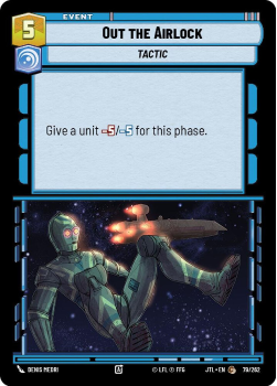 Out the Airlock single card from Star Wars Unlimited