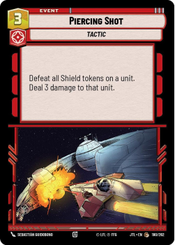 Piercing Shot single card from Star Wars Unlimited