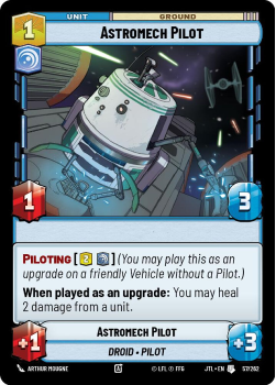 Astromech Pilot single card from Star Wars Unlimited