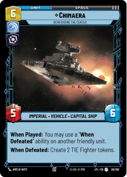 Chimaera - Reinforcing the Center single card from Star Wars Unlimited