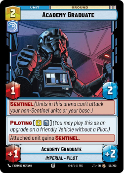 Academy Graduate single card from Star Wars Unlimited