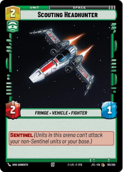 Scouting Headhunter single card from Star Wars Unlimited