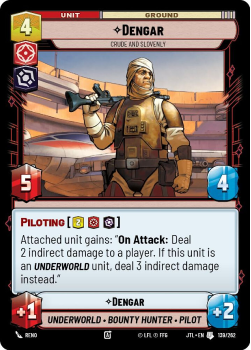 Dengar - Crude and Slovenly single card from Star Wars Unlimited