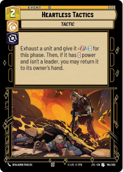 Heartless Tactics single card from Star Wars Unlimited