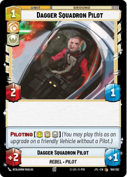Dagger Squadron Pilot single card from Star Wars Unlimited