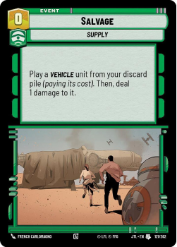 Salvage single card from Star Wars Unlimited