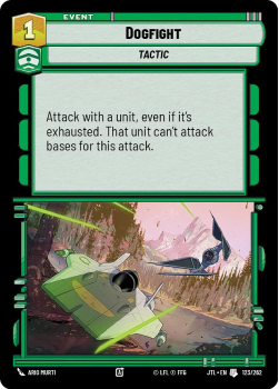 Dogfight single card from Star Wars Unlimited