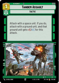 Tandem Assault single card from Star Wars Unlimited