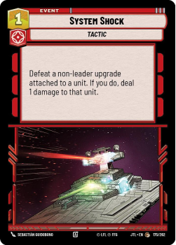  System Shock single card from Star Wars Unlimited
