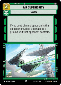 Air Superiority single card from Star Wars Unlimited