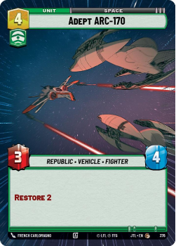 Adept ARC-170 (HYPERSPACE) single card from Star Wars Unlimited