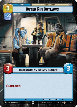 Outer Rim Outlaws (HYPERSPACE) single card from Star Wars Unlimited
