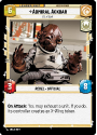 Admiral Ackbar : 016/262 JUMP TO LIGHTSPEED - Star Wars Unlimited Single Card - Image 2