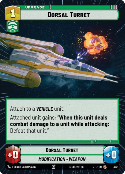 Dorsal Turret (HYPERSPACE) single card from Star Wars Unlimited