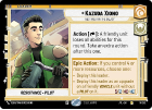 Kazuda Xiono - Best Pilot in the Galaxy : 018/262 JUMP TO LIGHTSPEED - Star Wars Unlimited Single Card