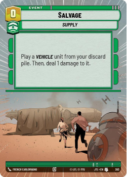 Salvage (HYPERSPACE) single card from Star Wars Unlimited
